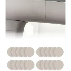 Beige Self-Adhesive Fabric Roof Repair Patches - Versatile, Durable, Fade-Resistant for Fixing Holes in Roofs & Damaged Sofas, Easy to Apply, No Tools Needed, Won’t Peel Off (1.18" Diameter, 20 Count)