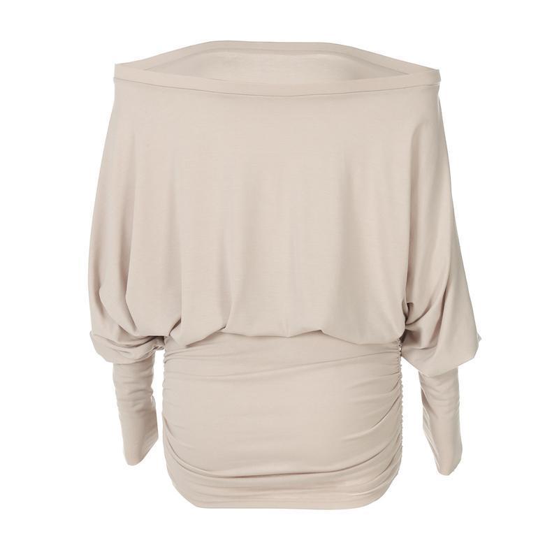 Women's Sheer Ruched Party Dress, Off-The-Shoulder Long Sleeve Women's Mini Dress for Spring & Fall