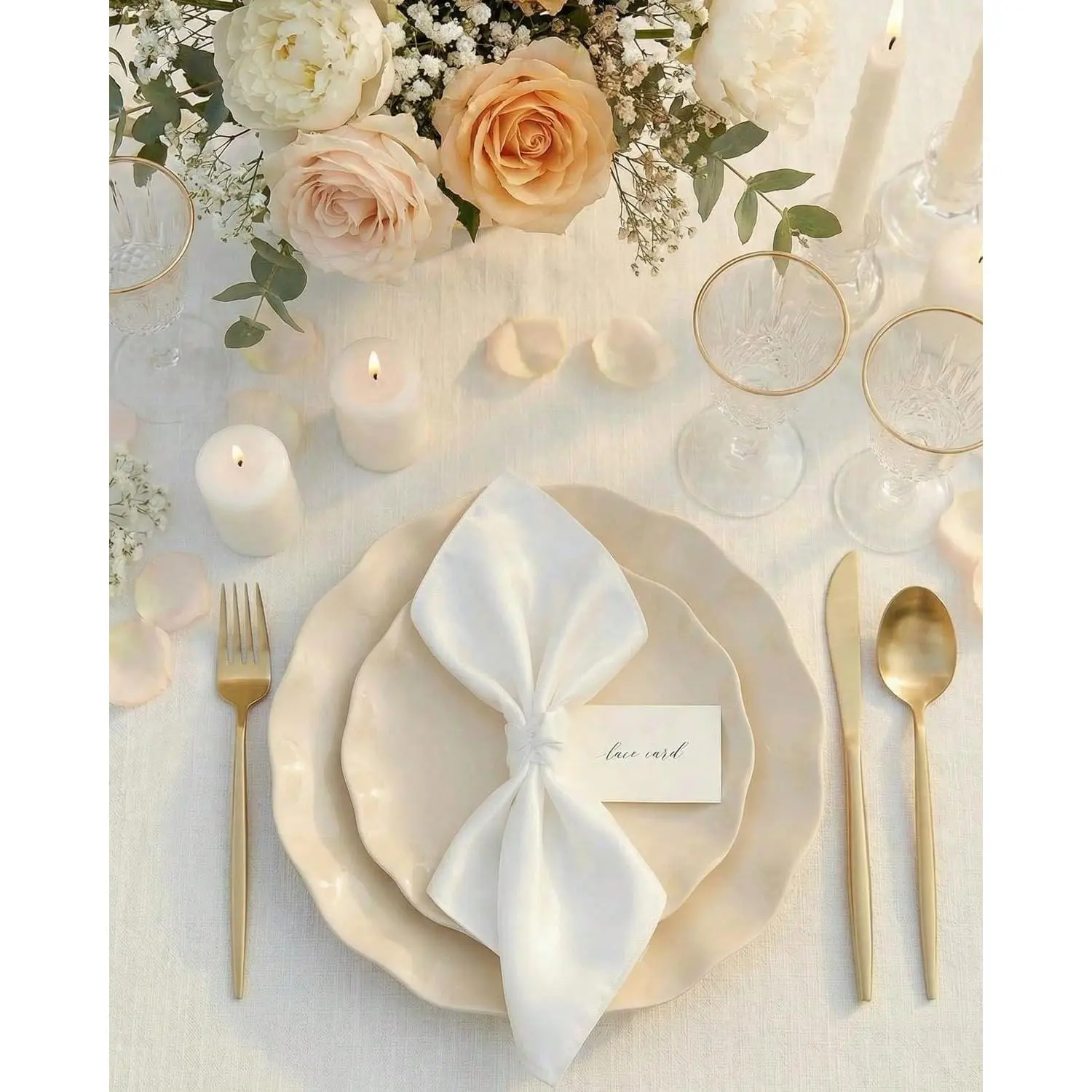 24pcs Plastic Plates Reusable,Unbreakable Dinner Plates, Salad Plates, Microwave & Dishwasher ,Plates Sets Perfect For Parties, Birthday,Picnics , Festival, Party Wedding