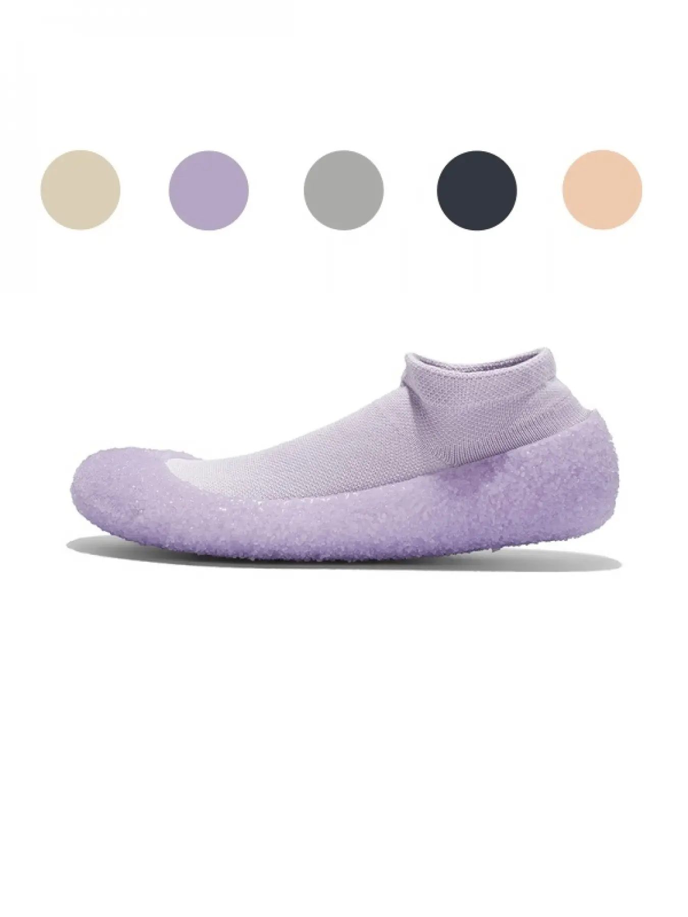 Unisex Elastic Flyknit Sock Yoga Fitness Shoes, Jelly Granule Anti-slip Wide Toe Dance Training Sneakers For Indoor Yoga, Aerobics & Strength Workout