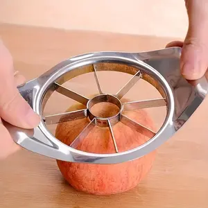 1pc Apple Slicer, Reusable Apple Corer, Kitchen Apple Divider, Creative Fruit Cutter, Stainless Steel Fruit Slicer, Kitchen Gadget, Kitchenware, Kitchen Tool