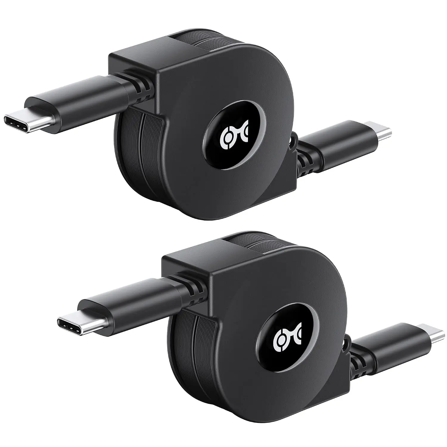 Retractable USB C  3.3 ft, Up to 60W  | 480Mbps Data Transfer, Works with  , , USB C Charger  for  16/15, Galaxy S24, iPad Pro