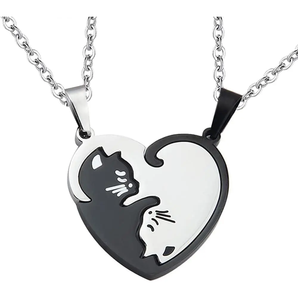 Anniversary Christmas  for  Husband Wife -  Friendship Necklace for 2 Girls Boys Matching Necklaces for   Sisters  Boyfriend Girlfriend