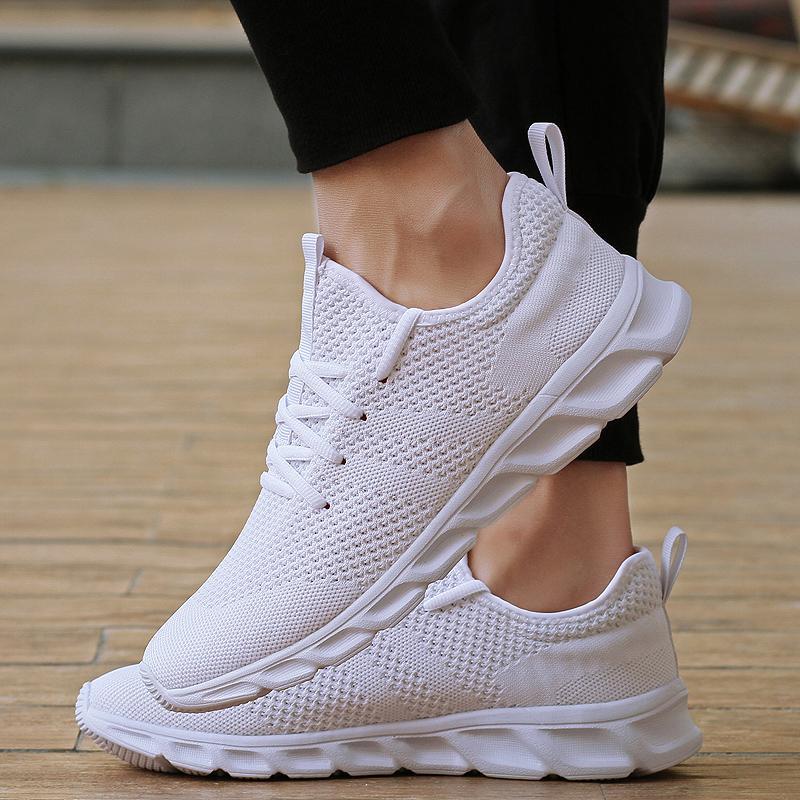 Casual Running Sport Shoes For Men's Outdoor Mesh Light Weight Breathable Athletic Fashion Sneakers Non Slip Walking Gym Shoes