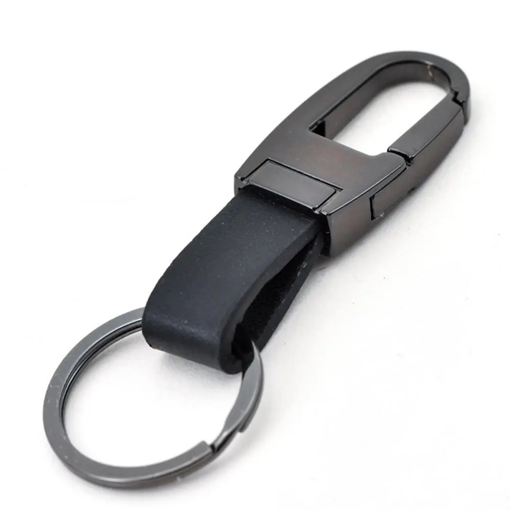 Fashion Leather Alloy Steel Keychain - Gold Metal Detail Keychains, 9.6x2.2cm Unisex Fit Waist-Hanging Accessory, Ideal Gift as Picture, Casual, Collectibles, Belly Chain Keychains