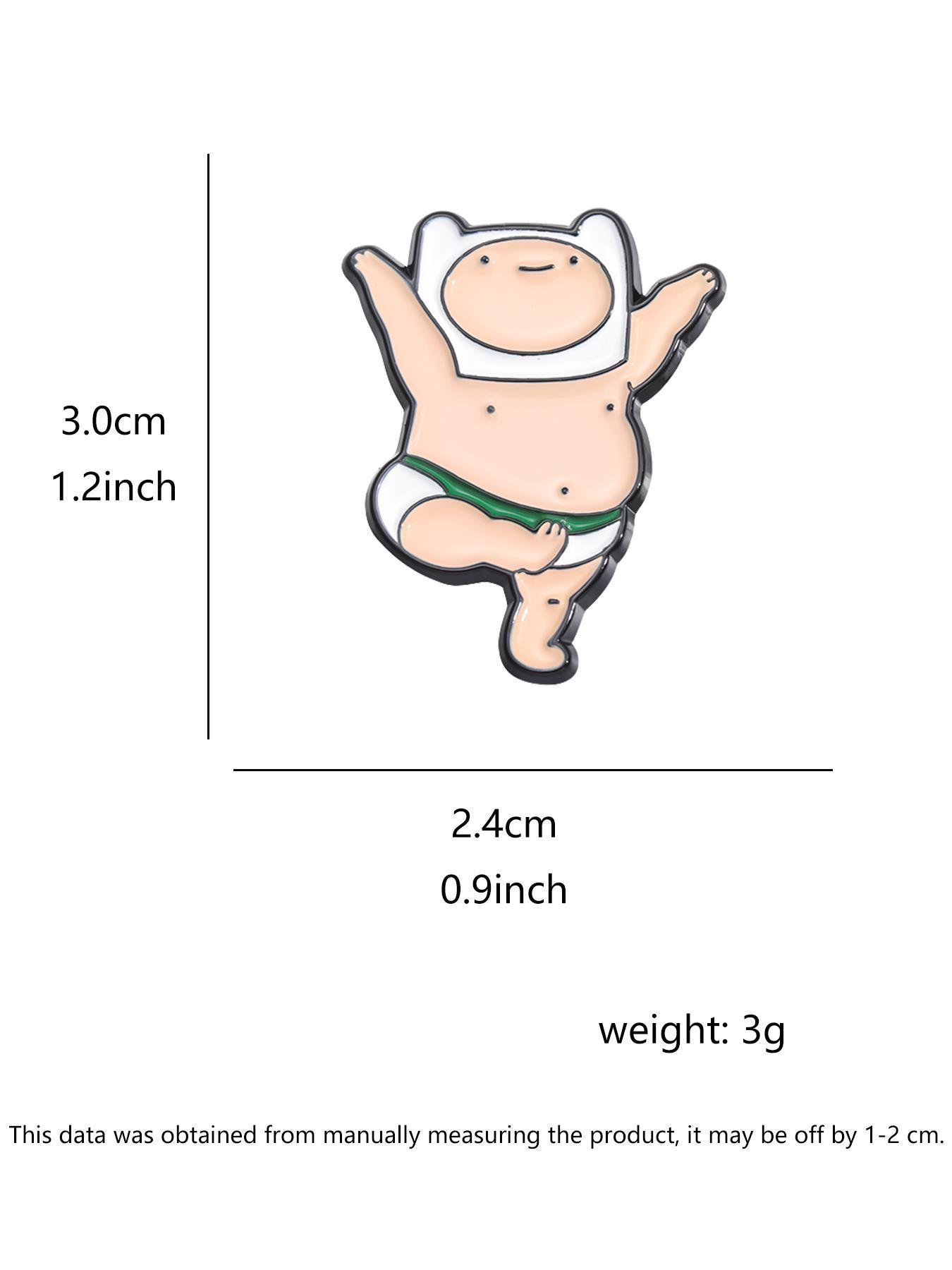 Cute Cartoon Design Brooch, Clip, Durable Metal Pins, Fashion Alloy Badge for Daily Clothing Decor, Summer 2024 Clothes Accessories for Men & Women, Fashion Accessory