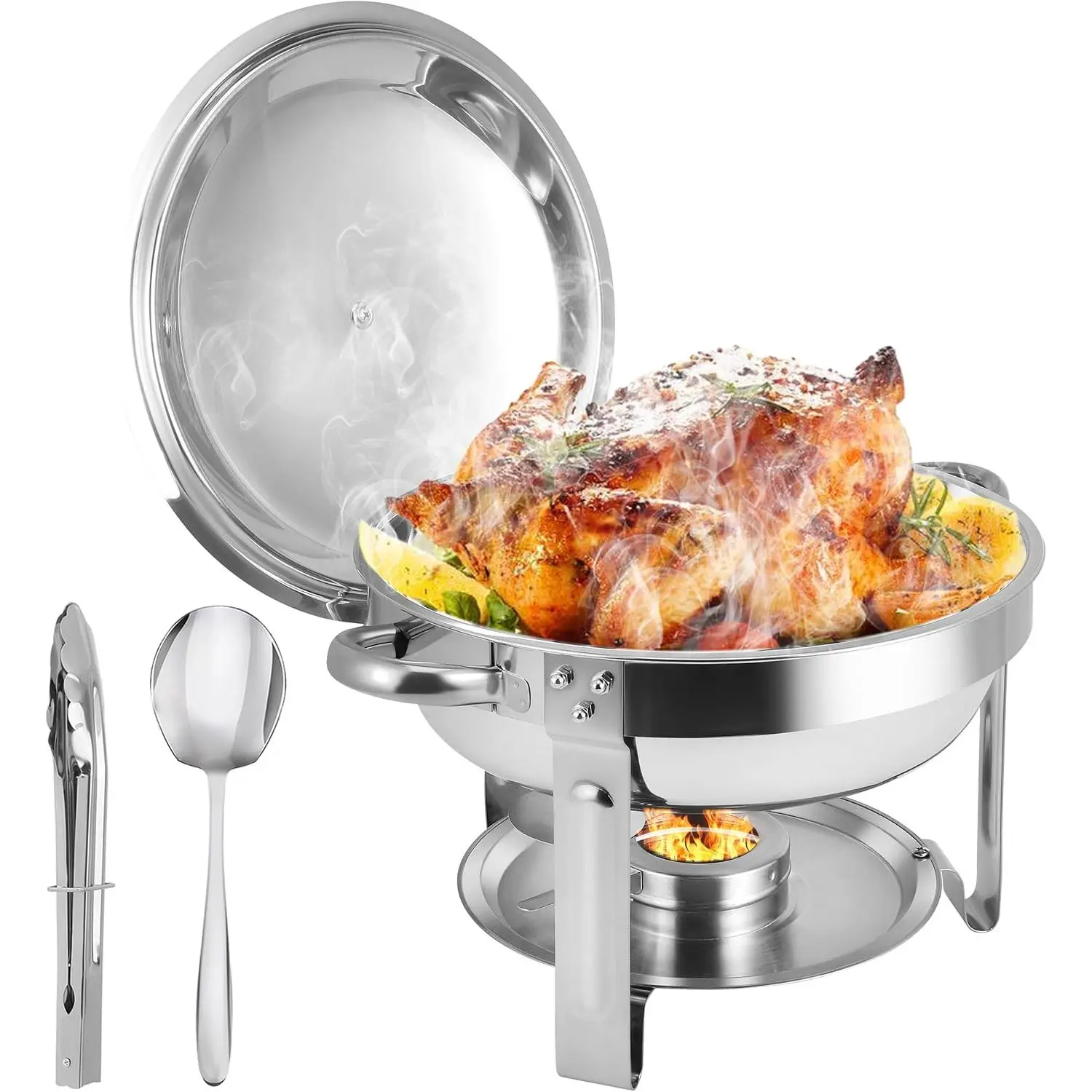 Chafing Dishes for Buffet, 6QT Stainless Steel Chafing Dish Buffet Set with ,  Warmers for Parties Buffet, Buffet Servers and Warmers for , Christmas Gatherings, Catering Events