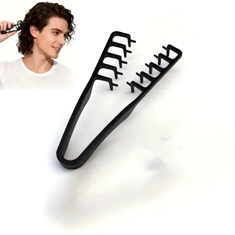 1-2 Piece Textured Wide Tooth Comb Set for Volume Boosting, Dual Purpose Styling Tool for Men and Women, Abs Plastic with Textured Grip, Hair Care Comb, Hairstyling Comb, Hair Styling Combs, Hair Styling Tools