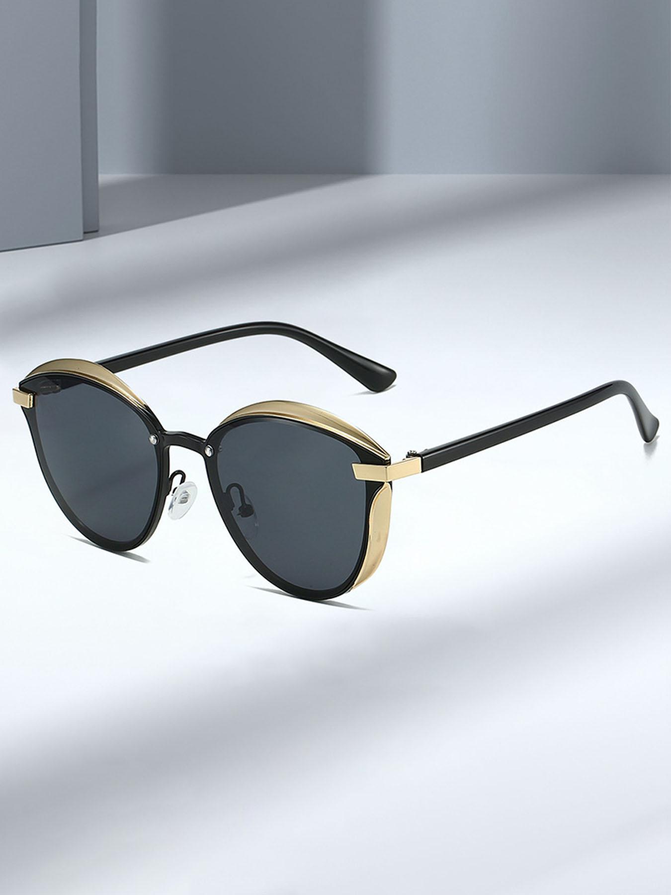 Unisex Vintage Polarized Sunglasses, Trendy Casual Full Rim Sunglasses for Everyday Use, Fashion Accessories for Outdoor Activities, Polarized Sports Glasses