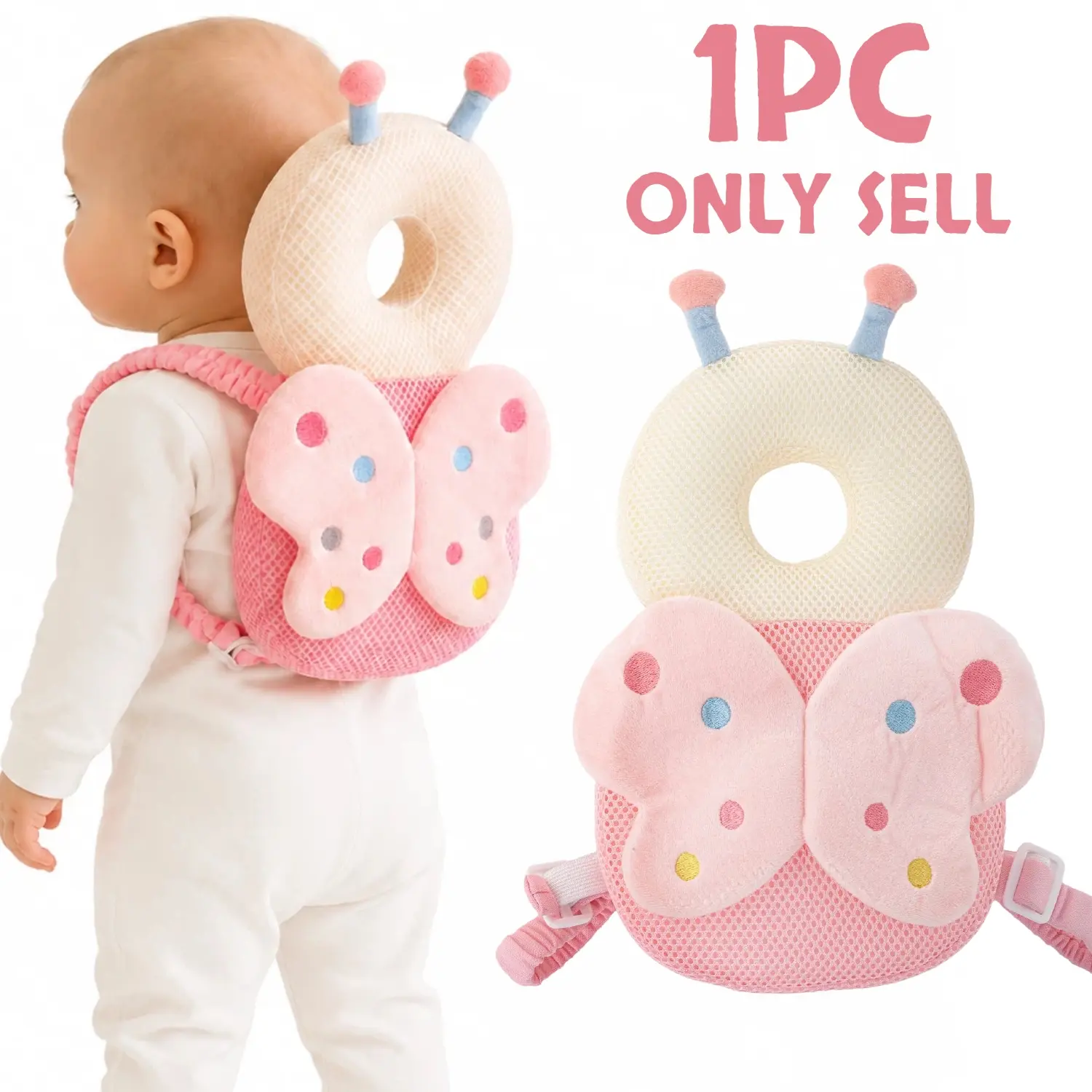 1pc walking learning teaching aid, breathable summer anti-fall mat for walking practice early education materials, adjustable protective pillow, an ideal gift for boys and girls