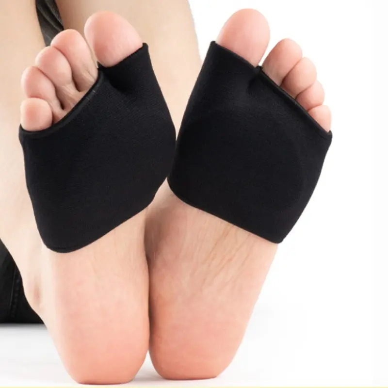 Forefoot Pad Support Sleeve, Relieves Hallux Valgus, Metatarsalgia, Morton's Neuroma, Blisters, Calluses, Navicular Pain - Size L
