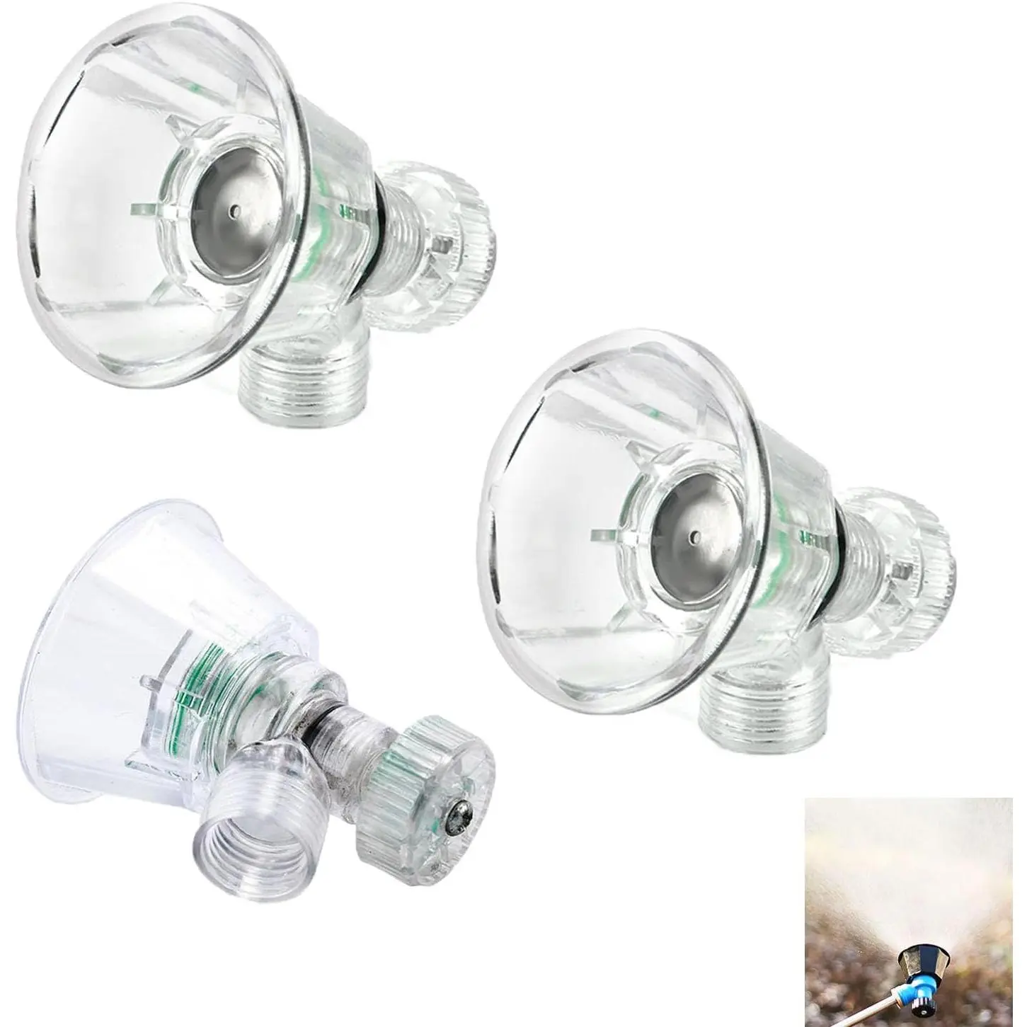 3 Pack   Sprayer  Nozzle Tips  9/16 Inch 14mm Adjustable Soft Rain Shower  Sprinkler Nozzles for Electric Sprayer Wand Backpack Sprayer Electric Garden Sprayer
