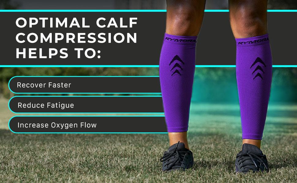 Calf & Leg Compression Sleeves For Men Women-Footless Socks-Shin Splint Relief Fitness Running