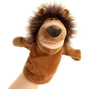 Lion Open Mouth Hand Puppets Plush Animal Toys for Imaginative Pretend Play Storytelling