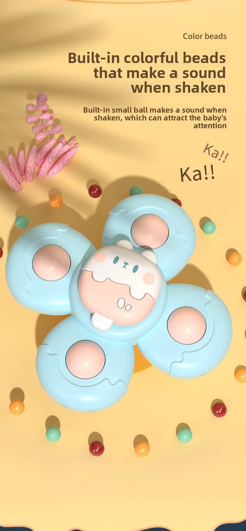 Must-Have Spinning Rattle Toys!Cute Cartoon Design for Newborns ✨