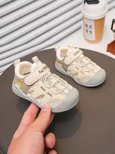 Infant Toddler Closed-Toe Mesh Sandals, Cute & Comfortable, Adjustable Velcro, Non-Slip Soft Sole, Ideal for Summer Daily Wear