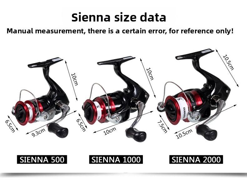 Shimano Sienna Spinning Reel, Entry Level Fishing Reel, Smooth Long Cast, Freshwater Saltwater Lure Fishing