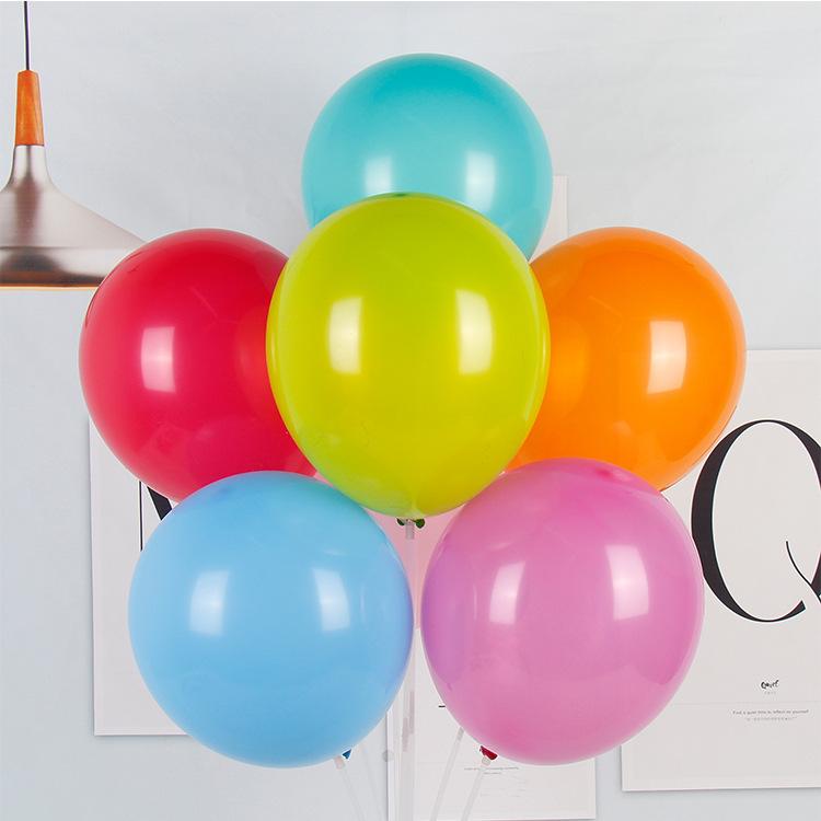 100Pcs A set of colorful birthday balloons, red, yellow, and blue latex balloons, wedding and birthday party decorations