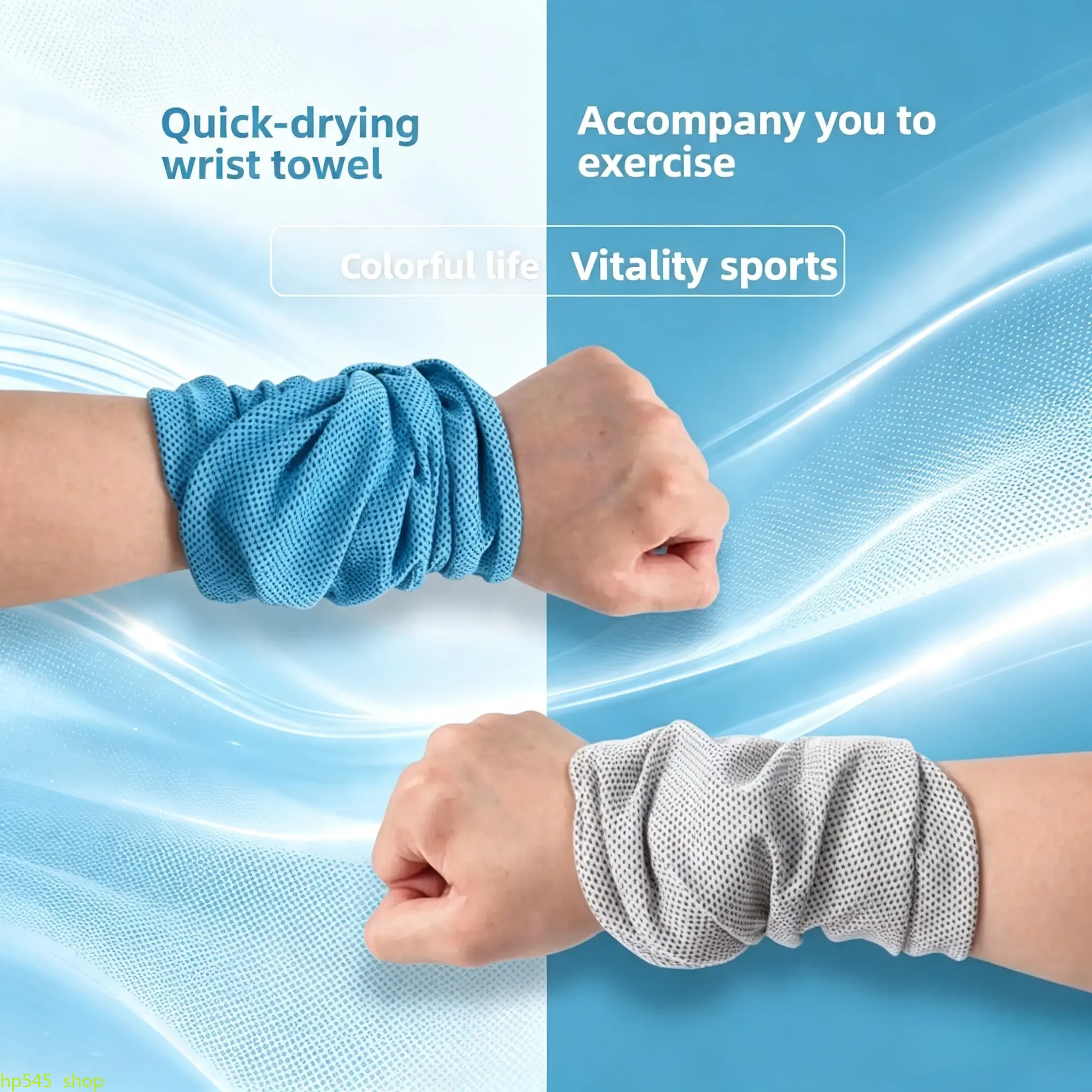 1-Piece Unisex Breathable Fabric Sports Wristband - Lightweight, Wick-Sweat, Stretch-Fit Accessory for Adults' Gym Workouts, Accompany Exercise, One-Piece