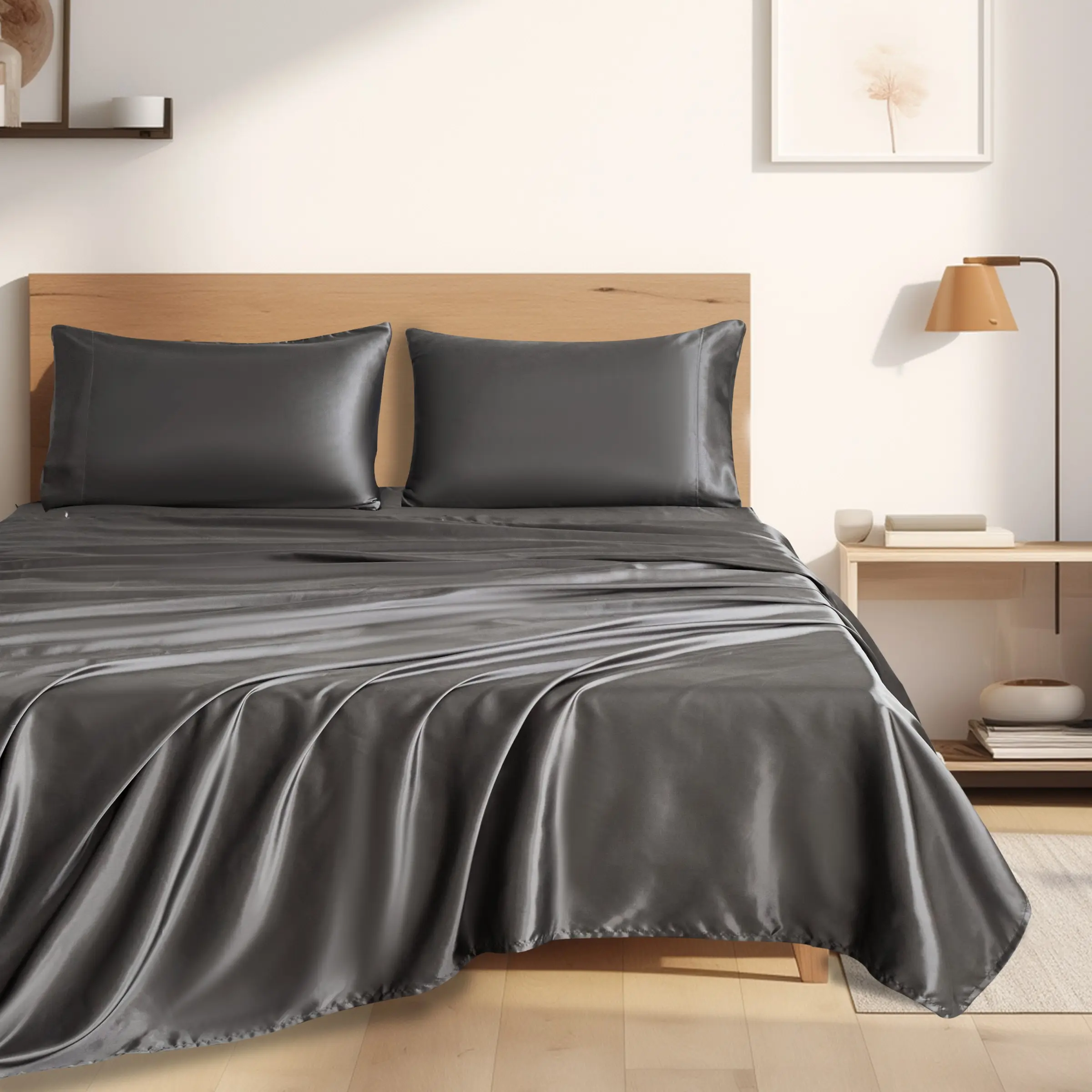 Luxurious Hotel Bedding Set, Ultra Soft Microfiber Sheet Set, Fade Resistant, Deep Pocket Mattress Cover, 3/4 Pillowcases + 1 Sheet + 1 Mattress Cover, Bed Sheets Set, Hotel Quality Bedding, Polyester Microfiber Bedding, Hotel Style Bedding