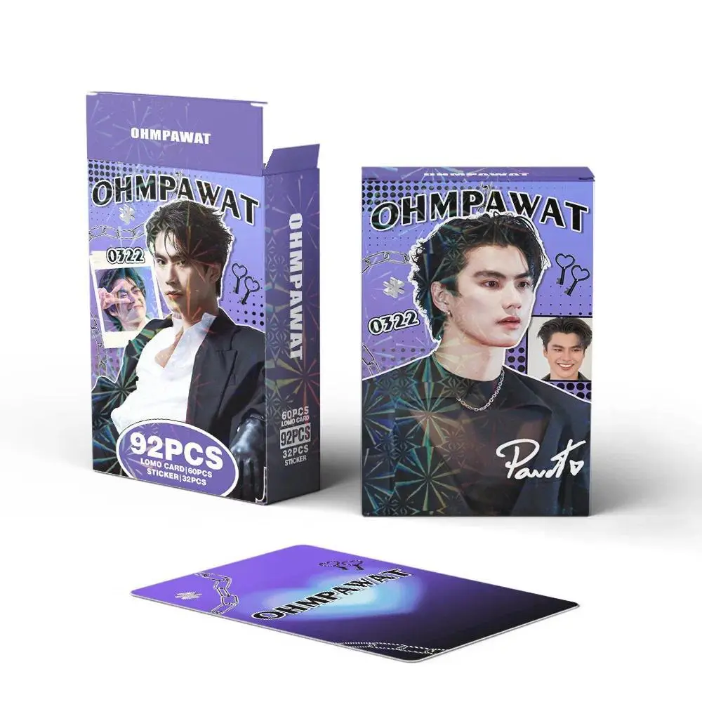 92pcs/set Ohm Pawat lomo Star Photocards Photo Lomo Cards Fans Collection Printed Cards