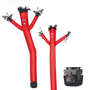 【DealsForYouDays】VEVOR Inflatable Tube Man Set, 6 ft Tall, Wacky Waving Inflatable Dancing Tube Guy with 1/15 HP Blower, PP Shell IPX3 Waterproof Blower Fan, for Outdoor Advertising Business Store Party