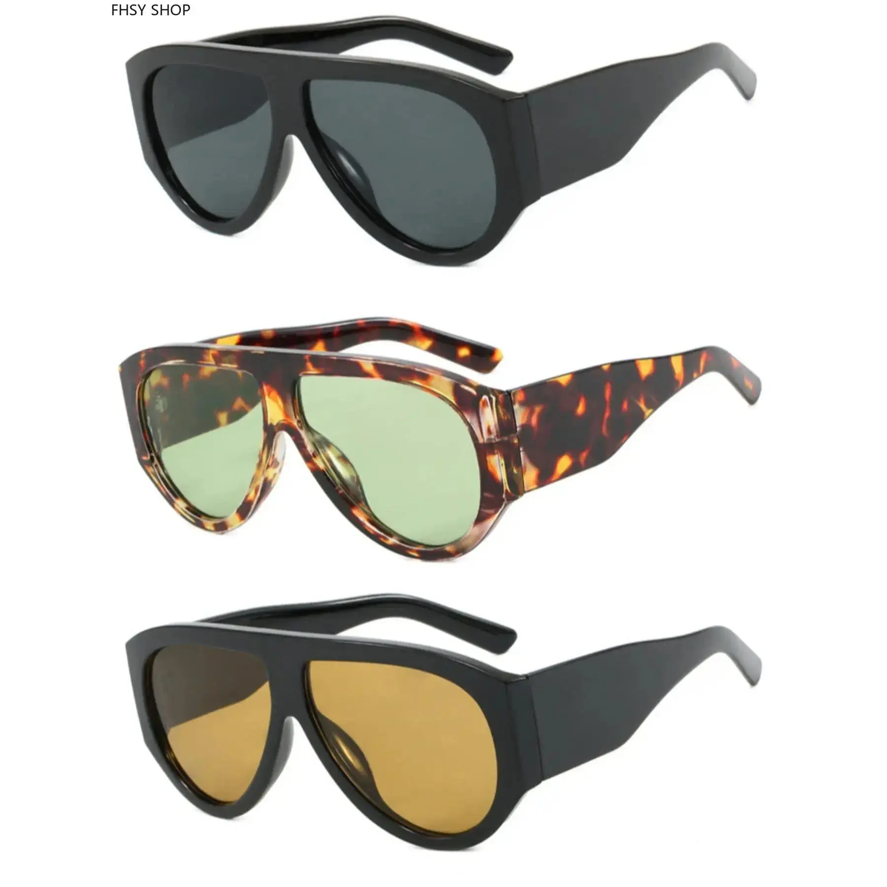 Women's pa 3-Pack Personalized Sunglasses Bundle - Oversized Glasses, Stylish Accessories, Sleek Premium Texture, High-End Silhouette, Sun Protection, Batch Certified, Enhancing Safety, Personal Expression, Versatile for Daily Casual & Outdoor Travel