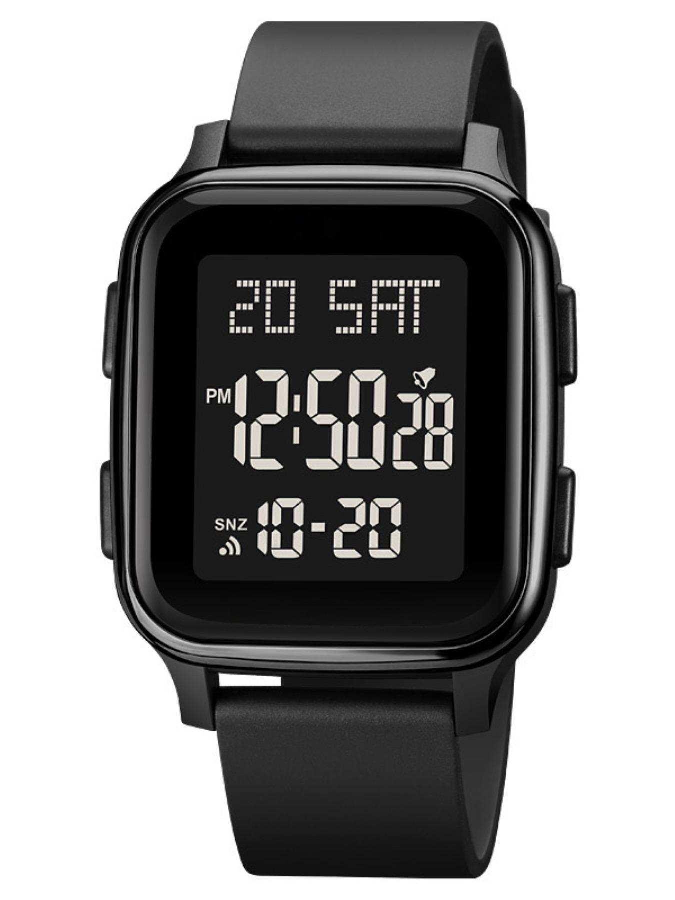 Men's Sporty Digital Watch, Fashionable Digital Watch with Date & Week Display, Waterproof & Sweat-proof Watch for Men for Daily Life, with Box