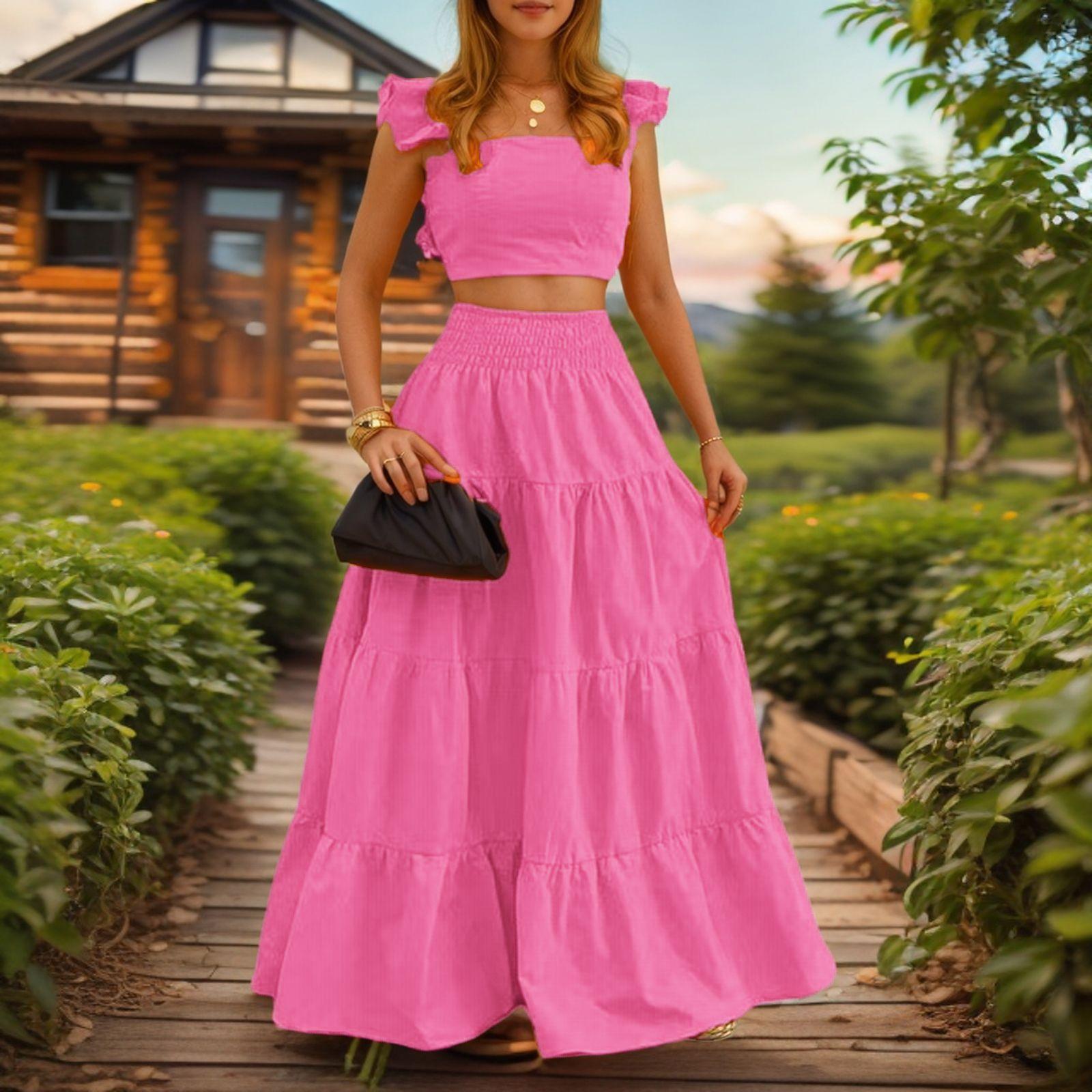 Elegant Long Sleeve Two Piece Dress Set