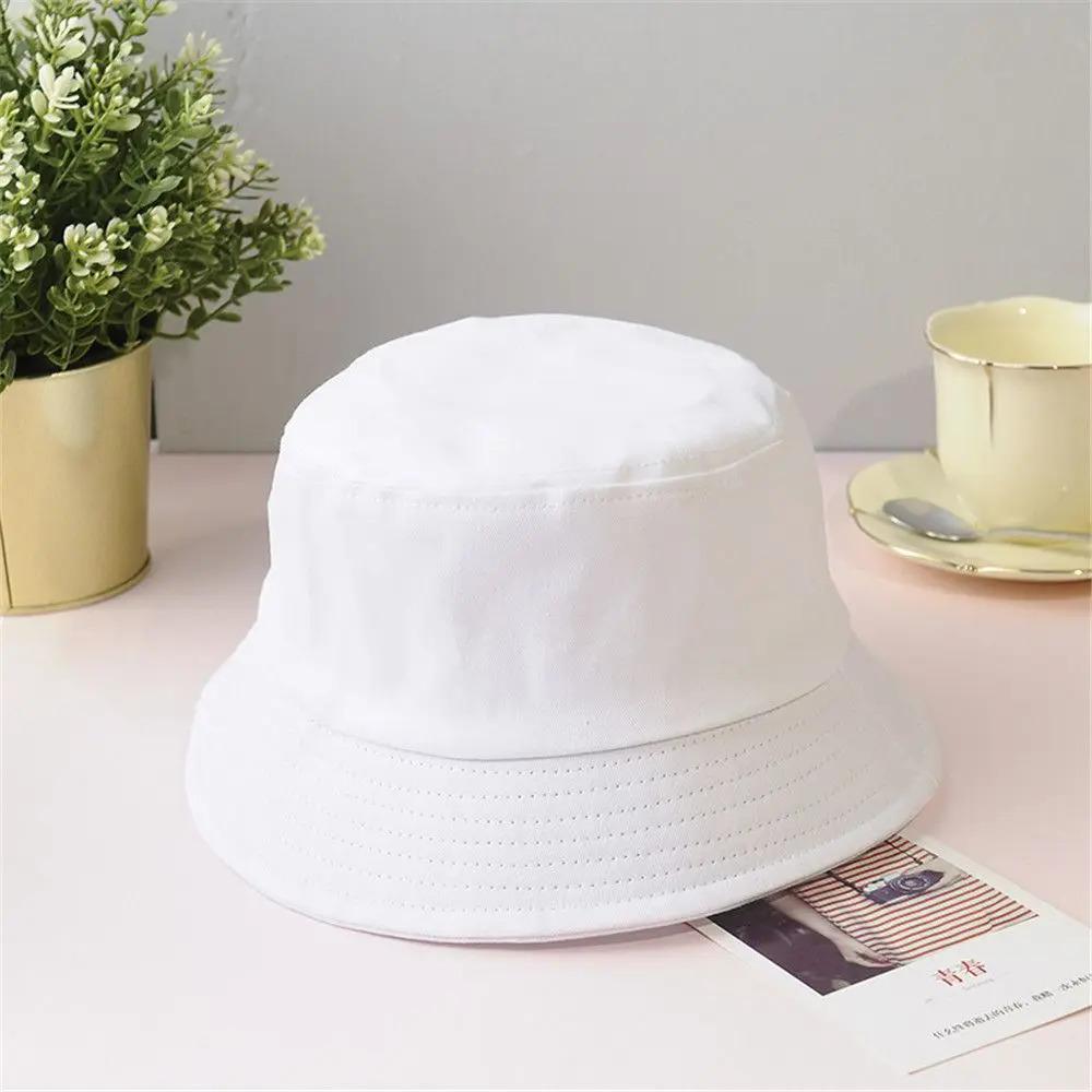 Foldable Bucket Hat Unisex Women Outdoor Sunscreen Hat Pure Color Fishing Hunting Cap Men Basin Chapeau Beach Cap