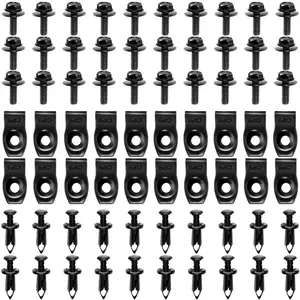 Nilight 70 Pcs Retainer Fastener Rivet Clips For Infiniti G35 G37 FX35 FX45 EX35 Nissan 370Z 350Z, 20Pcs Extruded U-Nuts
