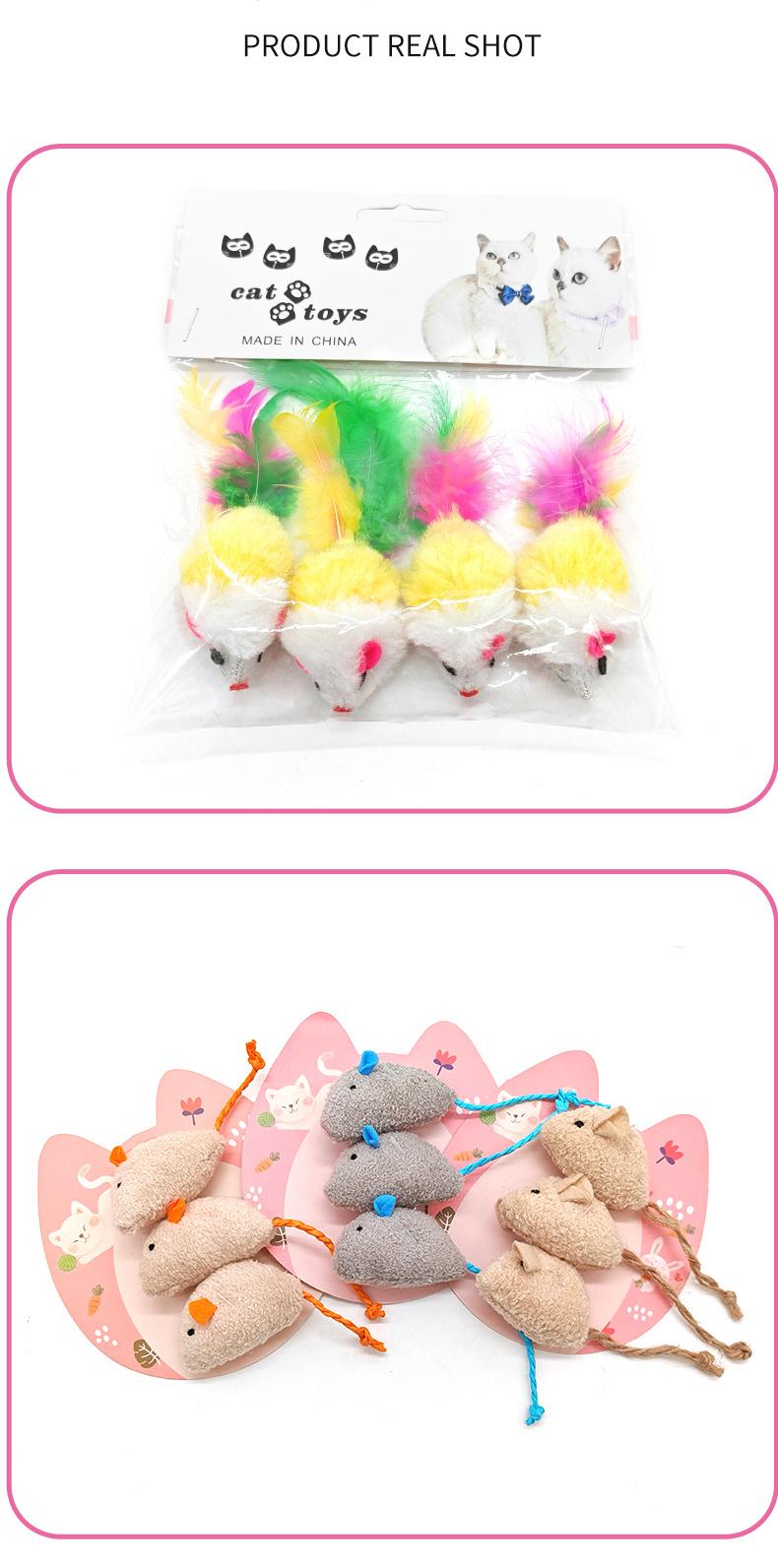 New cat toy set with cat grass and catnip, value pack gift box, herbal mouse plush toy