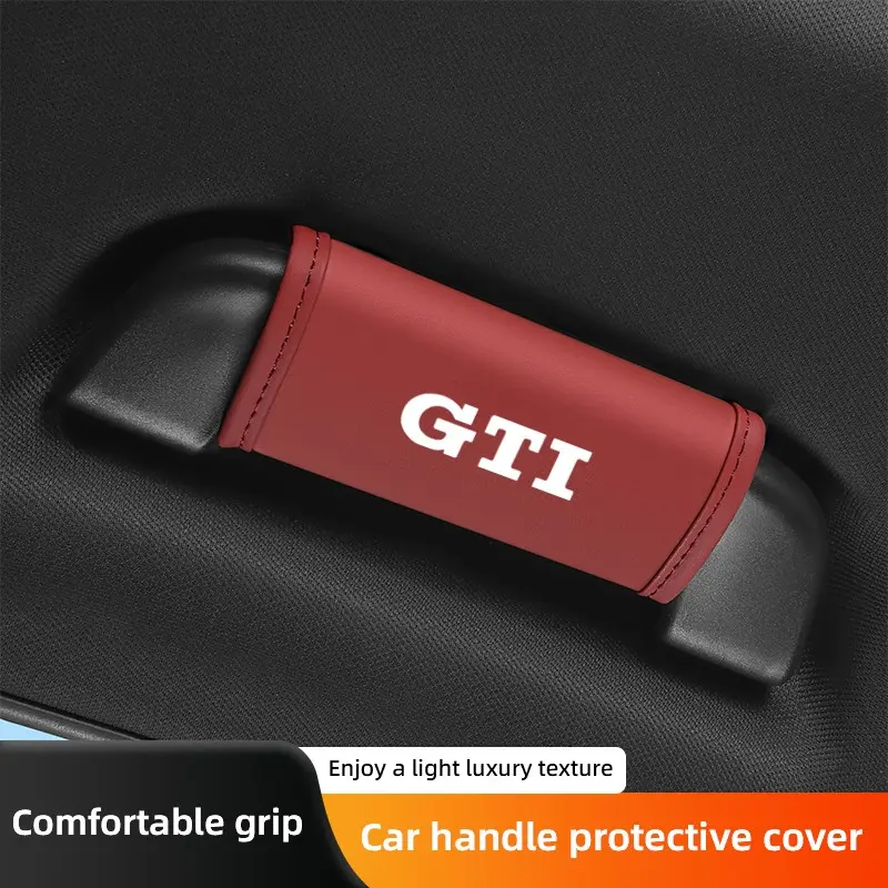 2Pcs Car Handgrip Protective Cover Anti-scratch Handle Case For VW GTI Polo Golf Passat Touareg Jetta Tiguan Taos ID.3 ID.7 Atlas Amarok ID.5 ID.4 Arteon Variant Taigo Nivus Caddy Virtus CC Touran Sharan Beetle Scirocco