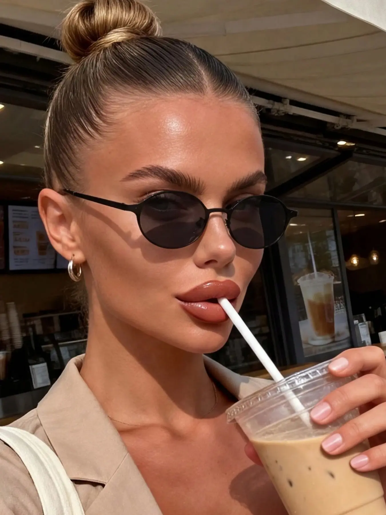 Metal Small Round Frame Sunglasses, Versatile Fashion Eyewear, Perfect for Vacation, Travel, and Driving, All Seasons Accessory