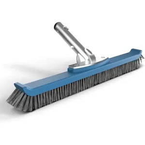 KEMANO Heavy Duty Deck/Pool Scrub Brush - Industrial-Grade Silicon Carbide Bristles & Reinforced Frame for Patio,  Decking, Concrete & Poolside Surfaces - Deep Cleaning for Algae, Stains & Grim