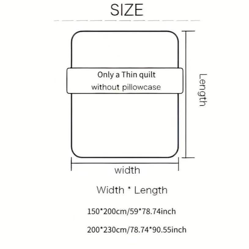 Lightweight Summer Quilt, French Style Dot Design, Soft Breathable Comforter, Ideal for Bedroom & Guest Room