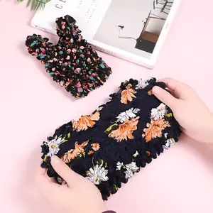 Creative Floral Bubble Tote Bag – High-Stretch Portable Pop-Up Storage Pouch, Large Capacity Expandable Camping & Home Organizer