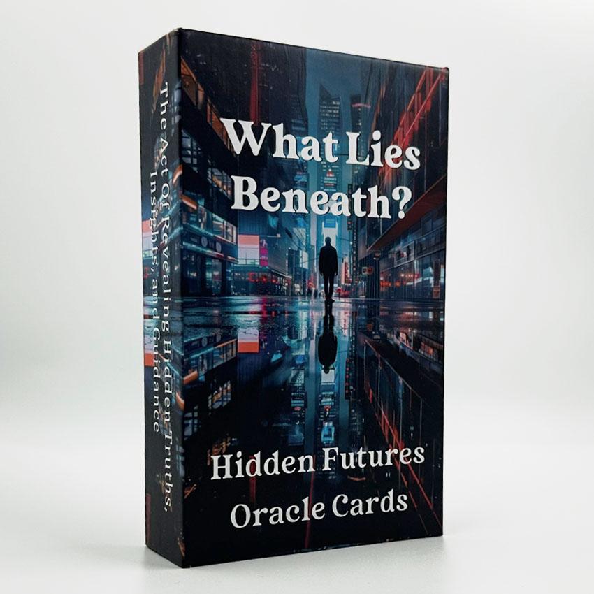 What Lies Beneath Hidden Card Game, Themed Card Game Sets, 56pcs/set Oracle Card Desktop Game for Adults, Fun Interactive Party Game for Family Friends, Conversation Card Game, Party Game Cards