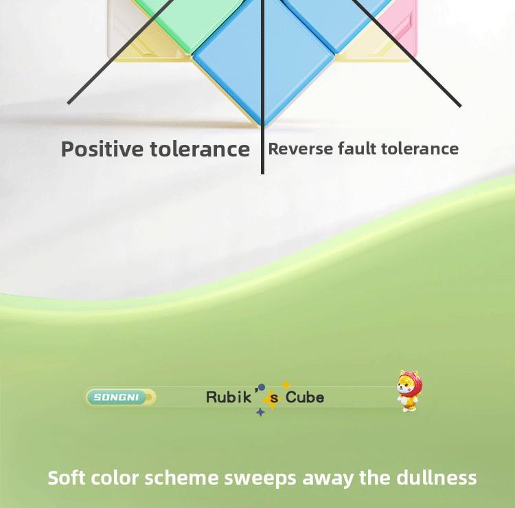 Macaron Rubik's Cube 2-3-4-5 Third Grade Competition Special Magnetic Children's Educational Toys Pyramid Decompression Variety