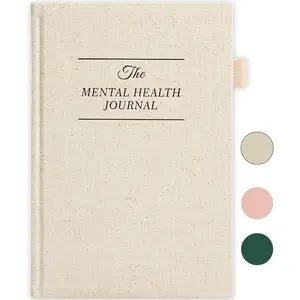 Mentl Helth Journl, nxiety & Guided Journl for Women, 91 Dys Self-Cre Journl to Prctice Positive Thinking, DHD Plnner with Mood Trcker ( Size)-Beige