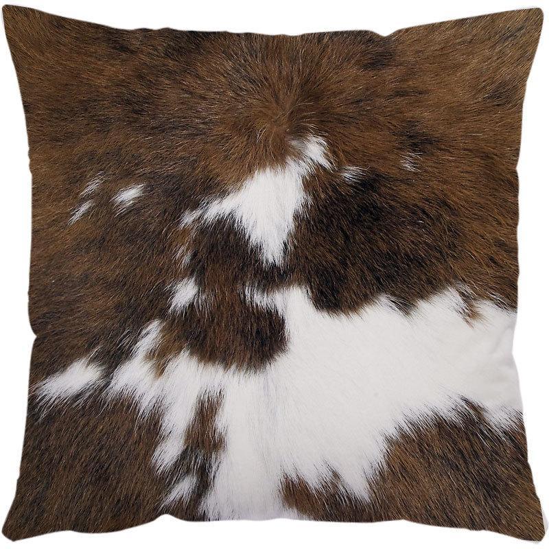 Cow Print Cushion Cover without Filler, 2 Counts Throw Pillowcase for Bedroom Living Room Sofa Couch Bed