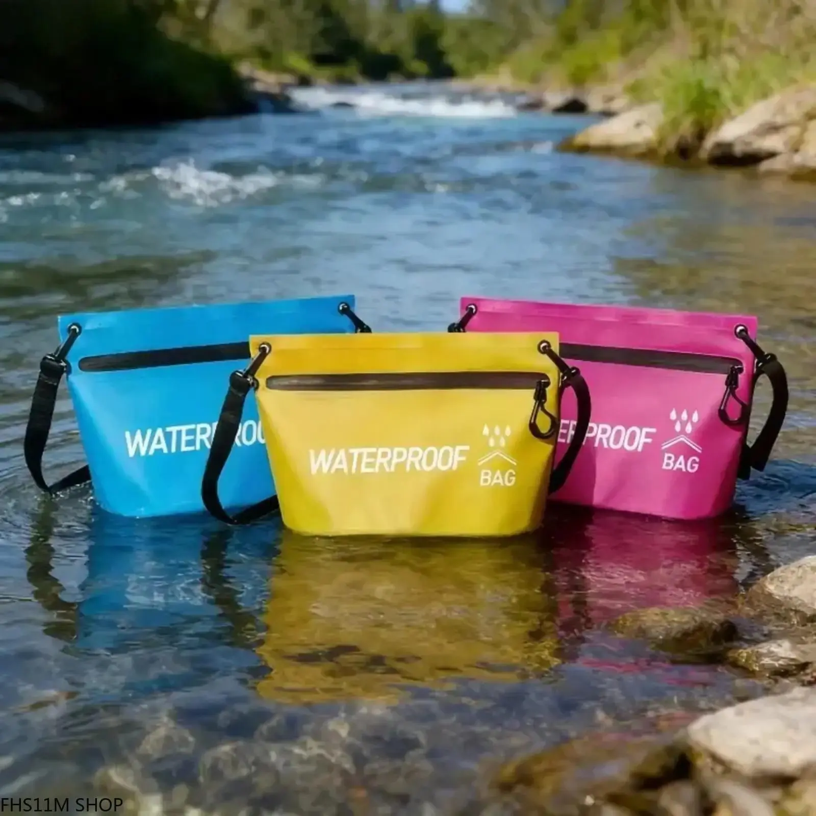 Waterproof Zippered Dry Bag, Lightweight Floating Storage Tote, Durable Gear Bag for Kayaking, Beach, Travel, Outdoor Use for Men and Women