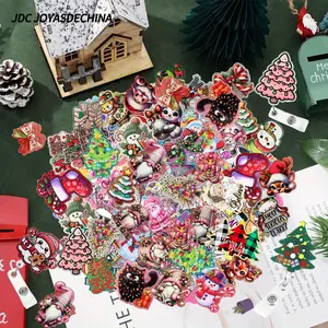 20pcs/ 40pcs Mixed Different Styles Christmas Glitter Acrylic Flatback Charm for DIY, Badge Reels, Christmas Gifts