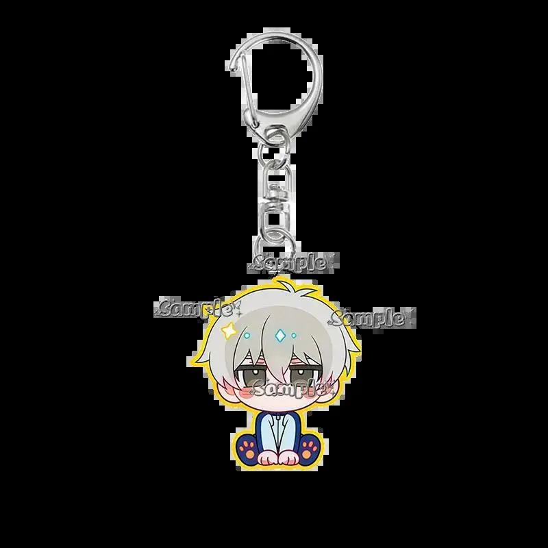 Anime Cartoon 5cm Acrylic Keychain Q Version Blue Lock Isagi Yoichi Barou Shouei Shidou Ryusei Peripheral Accessory Pendant Gift