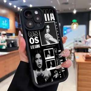 Kenya black and white karma poster phone cases compatible with Samsung, Apple, VIVO, OPPO, Motorola, Google, Xiaomi, and Honor. Made of TPU silicone, they offer protection against bumps and drops.