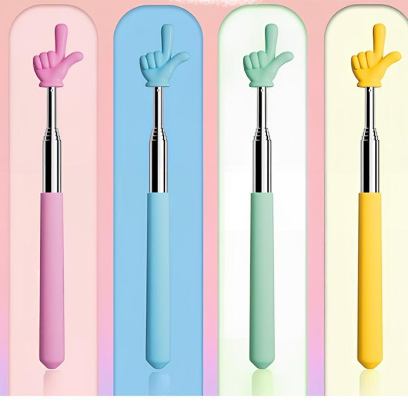 Adjustable Finger Indicator Tool, Multi-Color Teaching Aid, Stainless Steel Teaching Supplies, Ideal for Classroom and Home Use