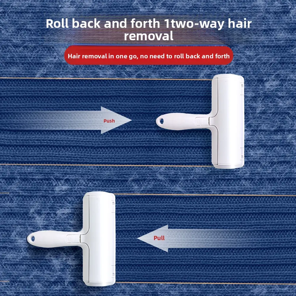 Upgraded Pet Hair Removal Grooming Roller - 1-Click Dog & Cat Grooming Comb with Plastic Body, Single Unit