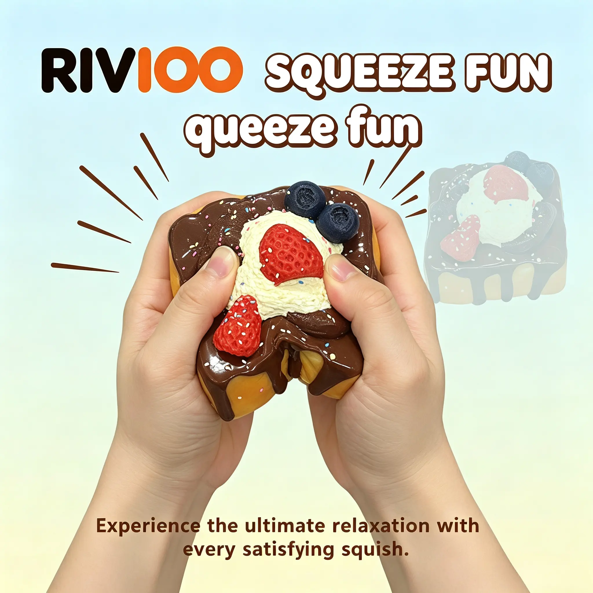 RIVIOO Silicone simulation food grade pinch music hot sale decompression pinch music toys