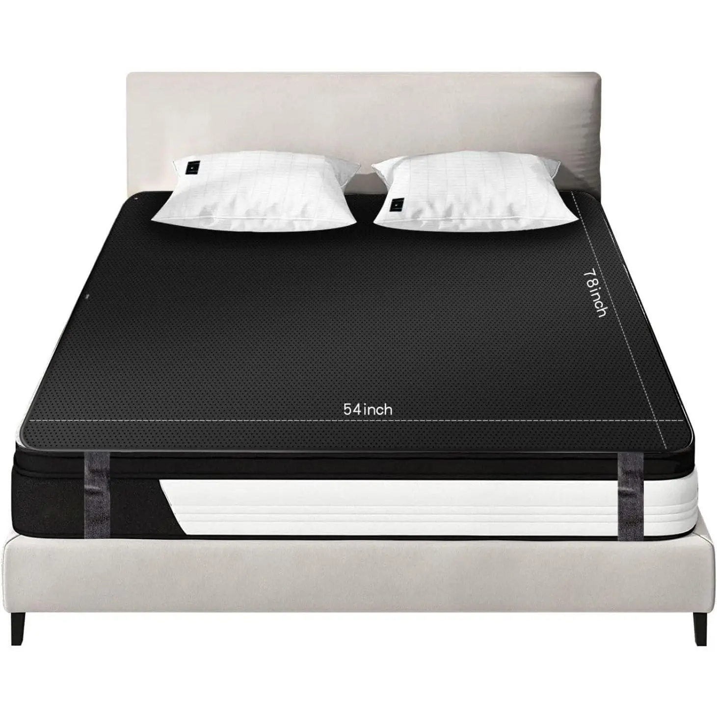 Grounding Mat for Bed King, Breathing Grounding Mattress Pads, Full Body Grounding Mat for Efficient Sleep, Reduce Stress Sleeping Sheet (54x78IN)