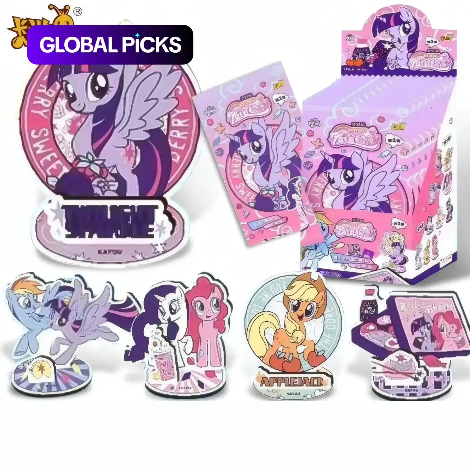 KAYOU My Little Pony Acrylic Stand Figure Series 2 – Dream Art Edition, Cute Display Collectible – Loved by Fans for Desk Decor & Gifts, Desktop Decor Figures #GLOBAL PICKS